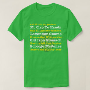 T-shirt et c'est mon associé… Pièce en t de surnom de