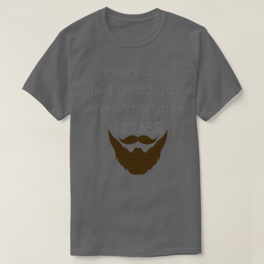 T-shirt et conception de barbe cool (Design devant)