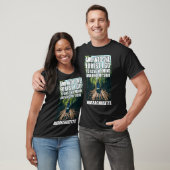 T-shirt Et Dans La Forêt Je Va Massachusetts Souvenir Pour (Unisexe)