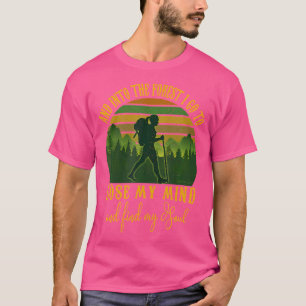 T-shirt Et Dans La Forêt Je Vais - Camp De Fille Hippie Ra