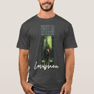 T-shirt Et Dans La Forêt Je Vais Forêt Souvenir Surdimensi