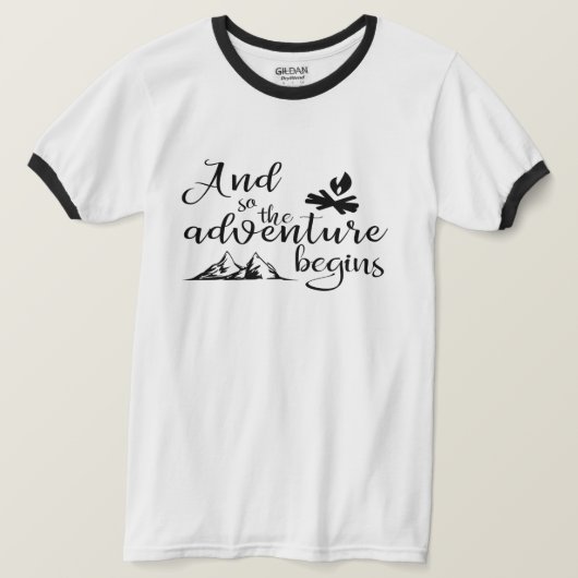 T-shirt Et donc l'aventure commence (Design devant)