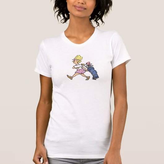 T-shirt et Golfeur pour femmes jersey fine (Devant)