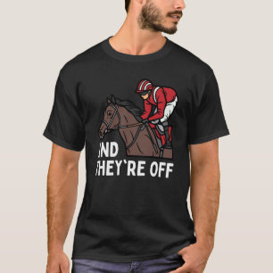 T-shirt ET ILS PARTENT Jour de derby de course de chevaux