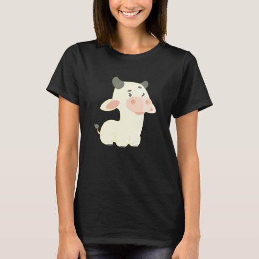 T-shirt Et jolie vache de ranch bébé (Devant)