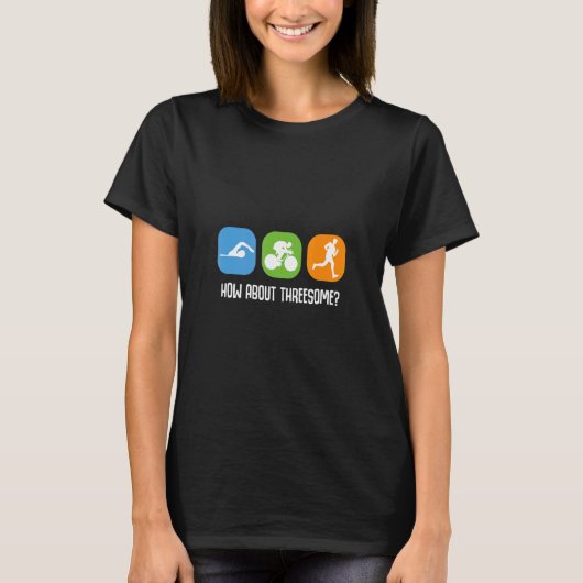 T-shirt Et La Course Triathlète Triathlon (Devant)