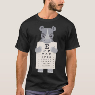 T-shirt et le rhinocéros mignon avec des lunettes tenant u