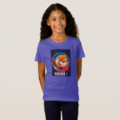 T-Shirt Et "mauve Guess Circle Splash Tee" T- (Devant entier)