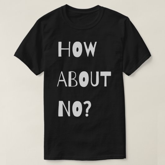 T-shirt et non (Design devant)