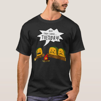 T-shirt Et Puis Est Arrivé Mardi Taco Scary Story Camping