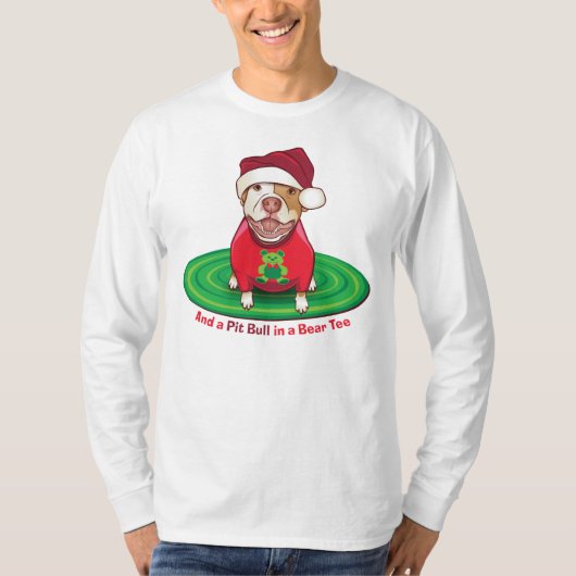 T-shirt Et un pitbull dans la pièce en t d'ours (Devant)