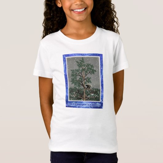 T-Shirt Et Une Porcupine Dans Un Pin Tree (Devant)