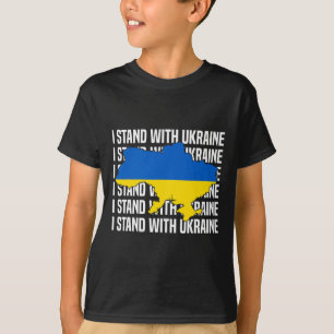 T-shirt Étagère Usa Soutien Ukraine Drapeau Ukrainien Amou