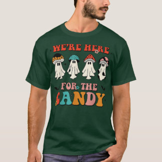 T-shirt Étaient Ici Pour La Saison Éffrayante De Candy Mus