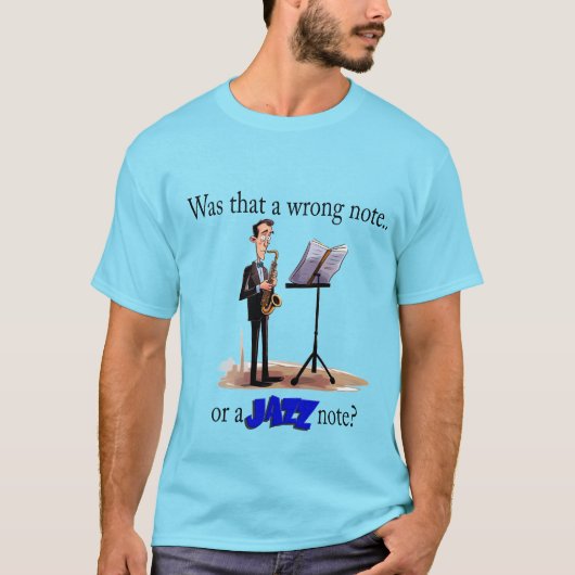 T-shirt Était-ce une mauvaise note ? Drôle Jazz (Devant)