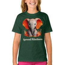Étaler Kindness mignon rouge orange bébé éléphant