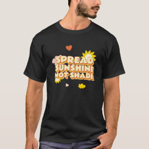 T-shirt Étaler la lumière non ombragée Sensibilisation à l