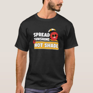 T-shirt Étaler la lumière non ombragée Sensibilisation à l