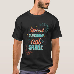 T-shirt Étaler la lumière non ombragée Sensibilisation à l