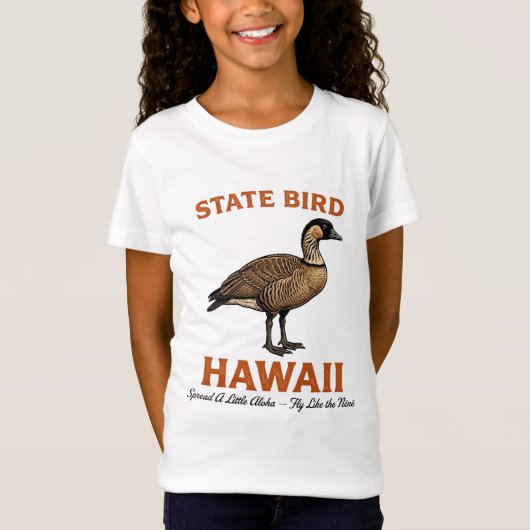 T-Shirt Étalez un peu d'Aloha, volez comme le Nene (Devant)
