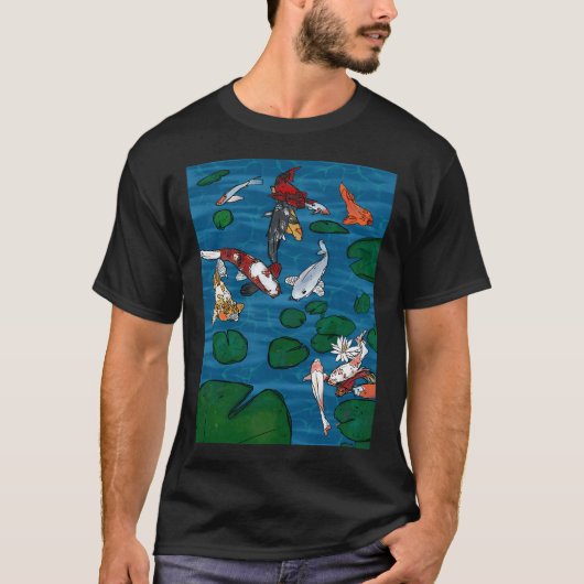 T-shirt Étang de Koi (Devant)