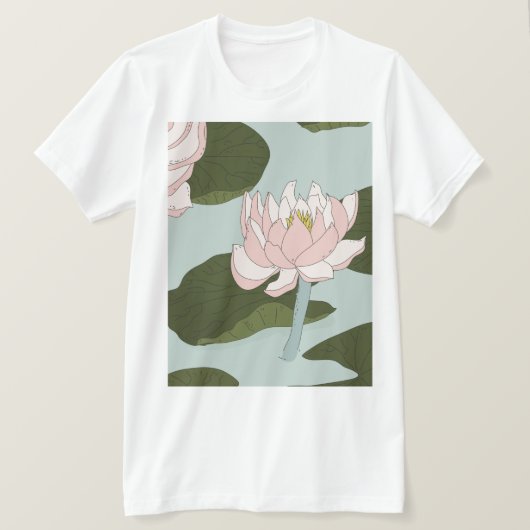 T-shirt Étang de lis de Chine (Design devant)