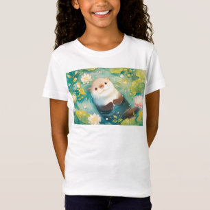 T-Shirt Étang fleuri de loutre