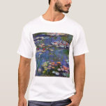 T-shirt Etang Lily, Monet<br><div class="desc">Oscar-Claude Monet (14 novembre 1840 - 5 décembre 1926) était un peintre français, un fondateur de la peinture impressionniste française et le praticien le plus constant et le plus prolifique de la philosophie du mouvement d'exprimer ses perceptions avant la nature, surtout en ce qui concerne la peinture en plein air...</div>