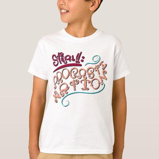 T-shirt Étape 1 : Procrastination (Devant)