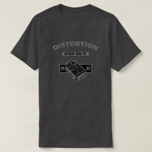 T-shirt Étape de distorsion - Noir et gris 1967
