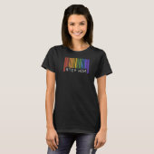 T-shirt Étape Maman Gay pride Drapeau Code barre Queer Les (Devant entier)