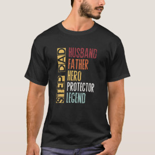 T-shirt Étape Papa Mari Père Légende Protecteur Père s