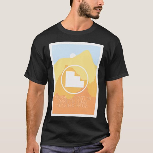 T-SHIRT ÉTAPES D'OR (ORANGE) (Devant)