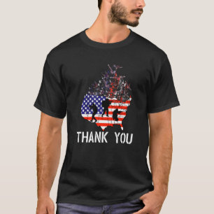 T-shirt Étas-Unis Patriotique Américain Merci Fier Vétéran