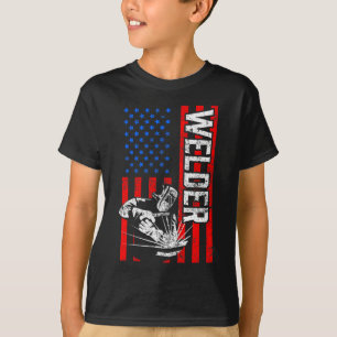 T-shirt Étasunien : Un mari joyeux et soudeur