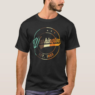 T-shirt État américain Washington Est 1889 Usa