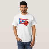 T-shirt État Birdorable de l'Ohio (Devant entier)