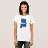 T-shirt État bleu de l'Alabama (Devant entier)