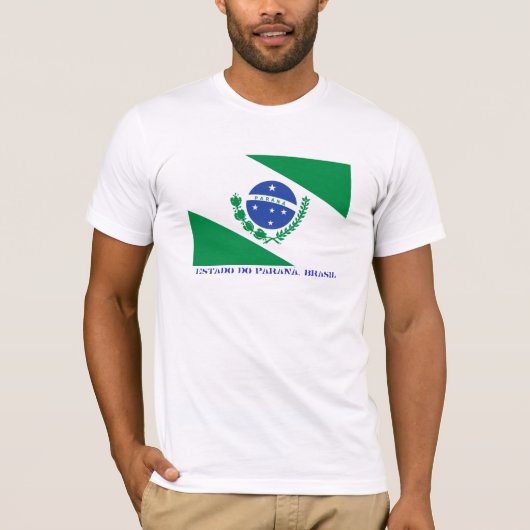 T-shirt État brésilien de drapeau de Paraná (Devant)