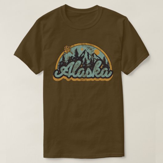T-shirt État d'Alaska (Design devant)