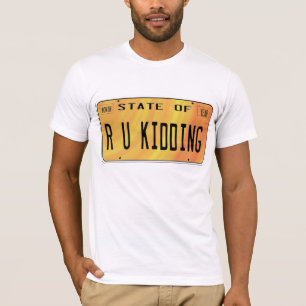 T-shirt État de badiner de R U