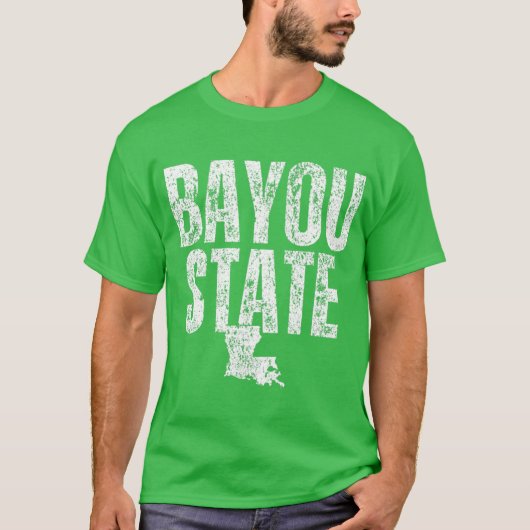 T-shirt État de Bayou Louisiane (Devant)