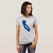 T-SHIRT ÉTAT DE BLEU DE LA CALIFORNIE (Devant entier)