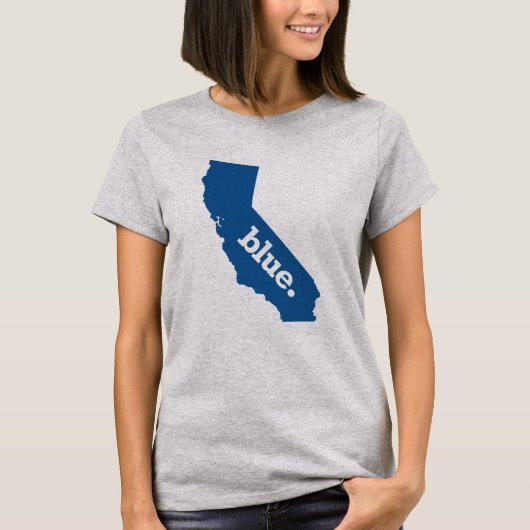T-SHIRT ÉTAT DE BLEU DE LA CALIFORNIE (Devant)