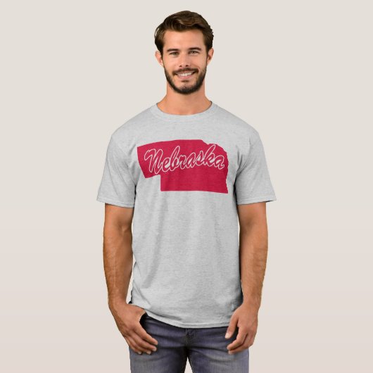 T-shirt État De Forme Nebraska (Devant entier)
