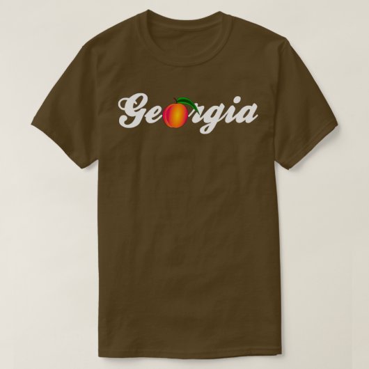 T-shirt Etat de Georgia Peach (Design devant)