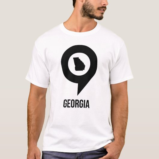 T-shirt État de Géorgie (Devant)