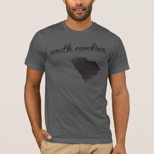 T-shirt État de la Caroline du Sud sur le gris