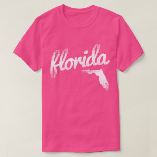 T-shirt État de la Floride dans le rose