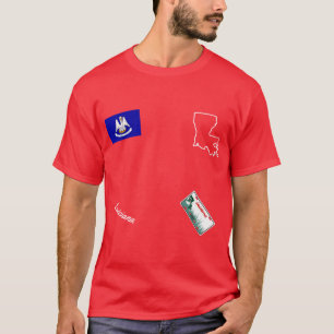 T-shirt État de la plaque de licence DMV - Plan et Motif d